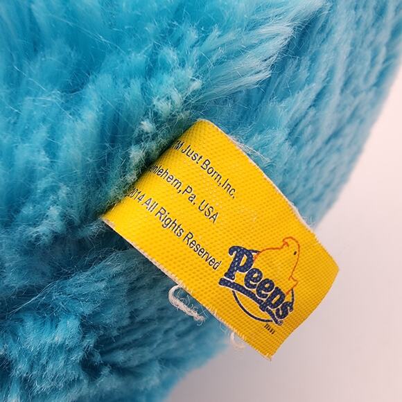 Peeps Chick Plush 11" Shaggy Blue Fur Sewn Eyes Easter Stuffed Animal Toy 2014 - Picture 5 of 8
